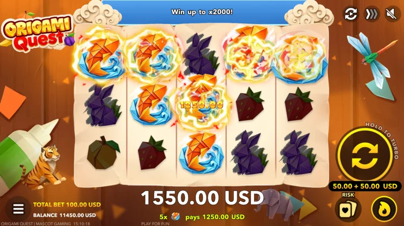 Origami Quest - ชนะรางวัลใหญ่ในเกมหลัก